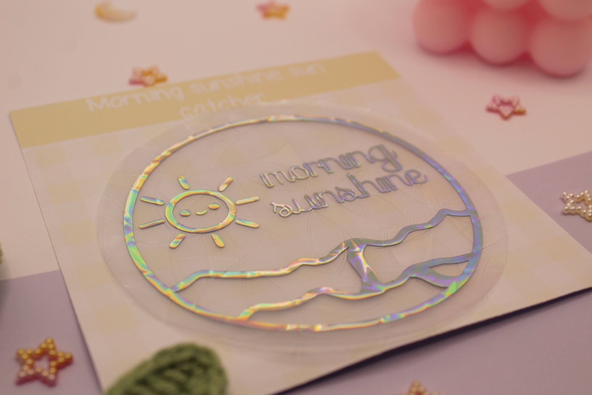 Morning Sunshine Holographic Sun Catcher - Faithful.CreationsUK