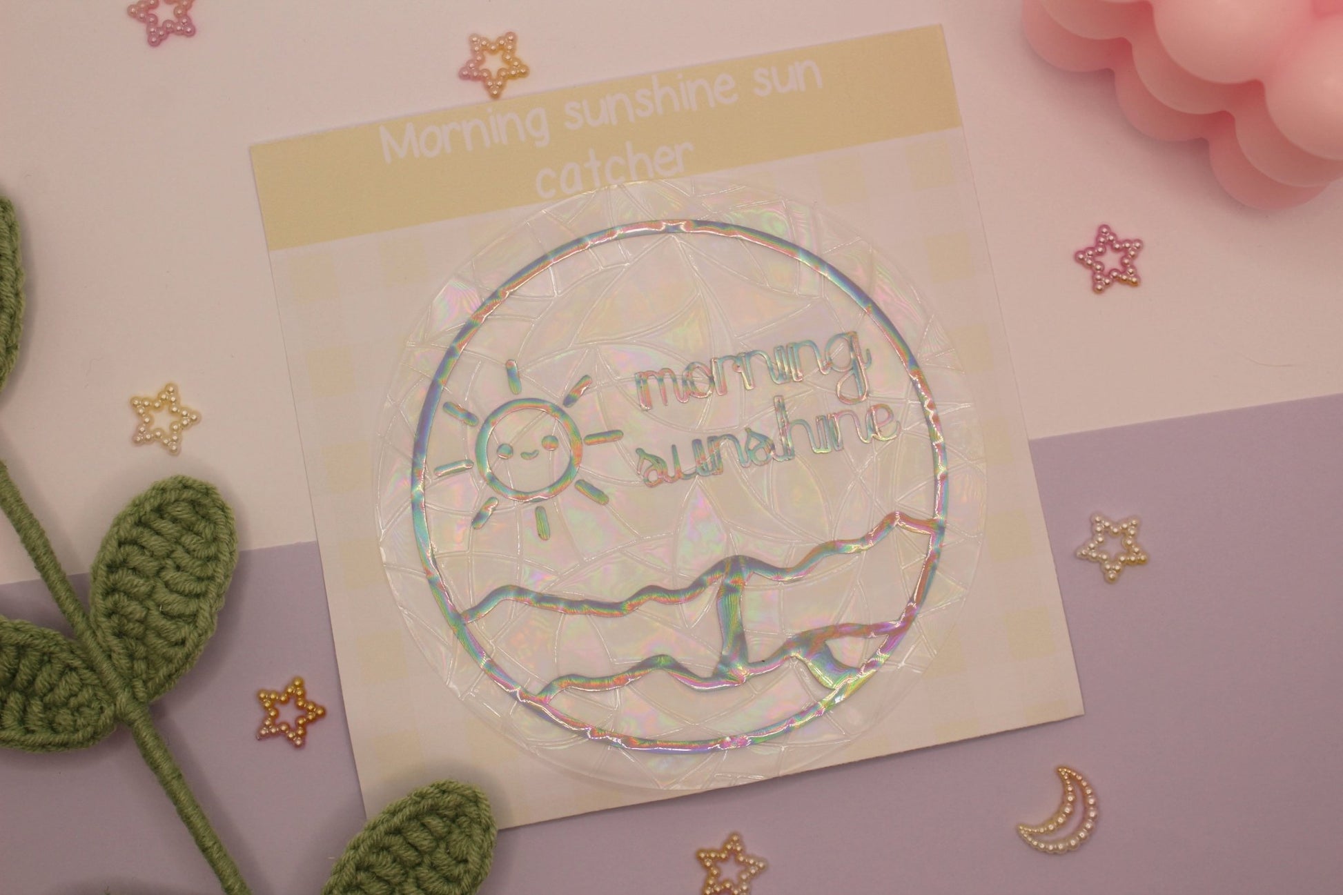 Morning Sunshine Holographic Sun Catcher - Faithful.CreationsUK